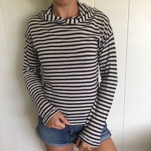 Faherty Striped Knit Hoodie XS